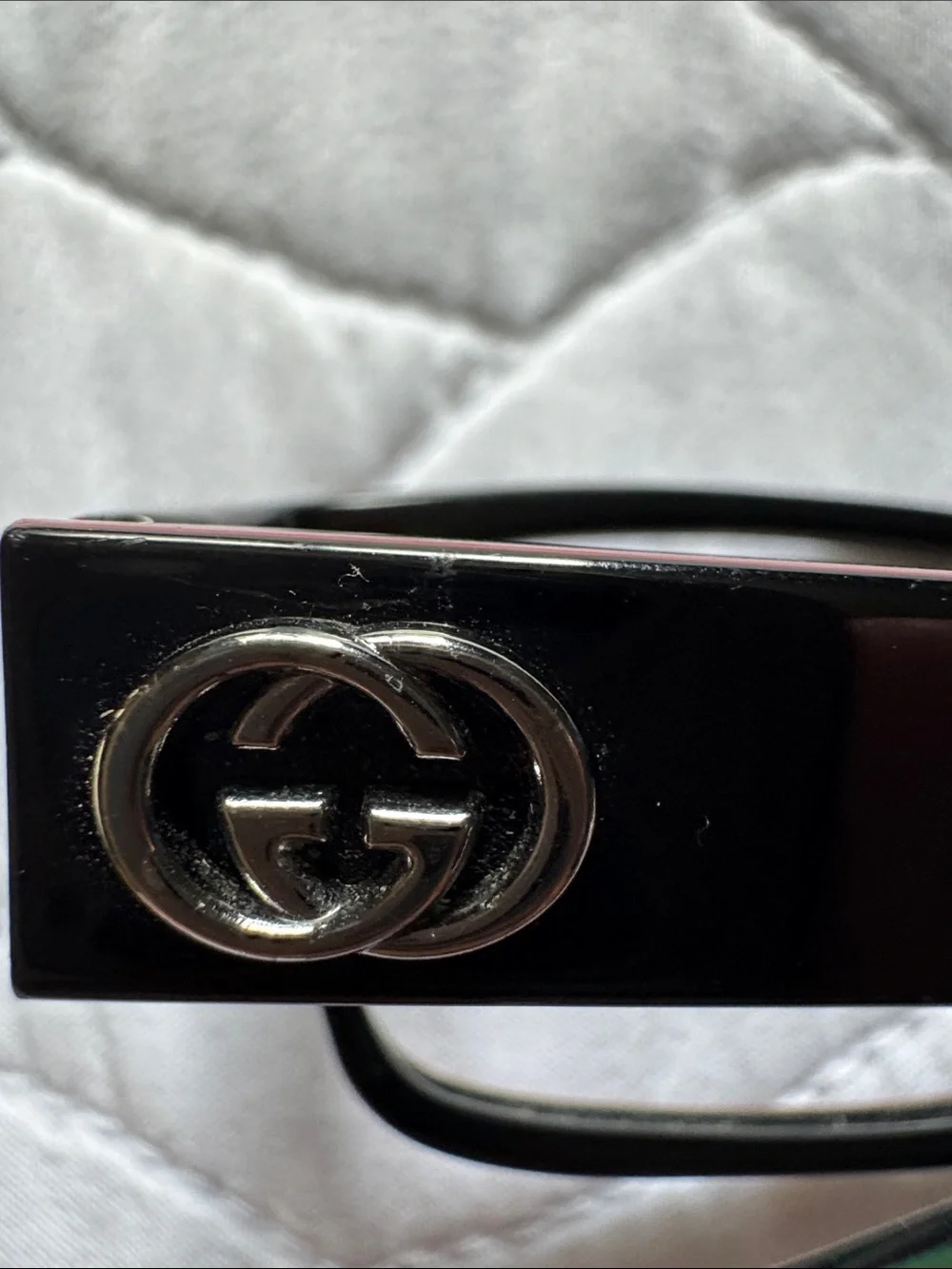 Gucci Black Rectangular Women's Eyeglass Frames size 54-13